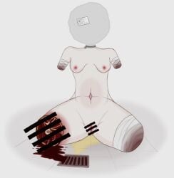 1female amputee bag_over_head bondage broken_rape_victim censored death female female_death female_only flesh guro naked peeing rape sadism slave small_breasts suffocation torture vulturem wounded