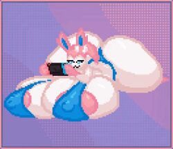 2d animated ass big_ass big_breasts big_butt breasts eeveelution female female_only nintendo nintendo_switch pixel_animation pixel_art pokemon pokemon_(species) solo sylveon the_inclined_trunk