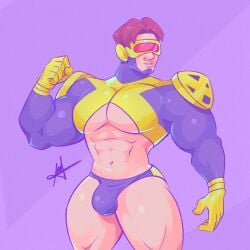 cyclops_(x-men) male male_only marvel marvel_comics mdart89 solo_male underwear