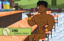 brown_skin chocolate dark-skinned_male dick male male_only odd_nation_cartoons reality_resort tino_mitchell toony very_dark_skin