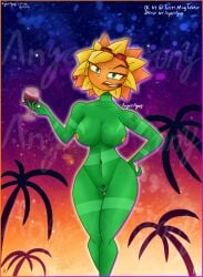 1girls angelsagony anthro anthrofied ass breasts breasts female flora_fauna plant plant_girl plant_humanoid plantie plants_vs._zombies plants_vs_zombies popcap_games pussy solar_flare_(pvz) sunflower_(pvz)