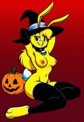 ai_generated female furry halloween jazz_jackrabbit_(series) lori_jackrabbit