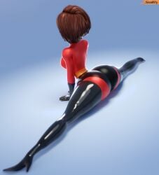 3d 3d_(artwork) 3d_model big_butt bodysuit breasts brown_hair elastigirl flexible helen_parr huge_ass huge_butt milf mother rear_view side_view skin_tight smitty34 splits spread_legs the_incredibles thick_ass thick_thighs tight_clothing wide_hips