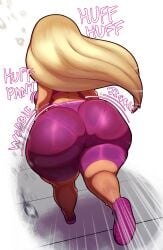 1girls aged_up ass big_ass blonde_hair bubble_butt clothing crop_top dat_ass fat_ass female female_only gravity_falls huge_ass jogging large_ass massive_ass n-kosi n-kosi_(coloring) onomatopoeia pacifica_northwest pantylines pink_shorts png rear_view shoes shorts shortstack solo thicc-verse thick_ass thick_thighs tight_clothing wide_hips workout