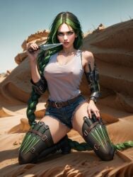 ai_generated green_hair lucretia_(lust_goddess) lust_goddess nutaku