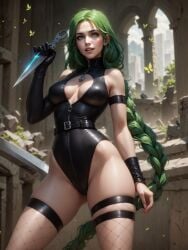 ai_generated green_hair lucretia_(lust_goddess) lust_goddess nutaku