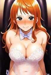 ai_generated breasts female female_only jei_games nai_diffusion nami one_piece orange_eyes orange_hair post-timeskip solo stable_diffusion tagme