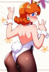 ai_generated alternate_costume bunny_girl bunnysuit female female_only jei_games mario_(series) nai_diffusion nintendo princess_daisy solo stable_diffusion tagme