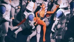 1girls 3d 501st_clone_trooper absurd_res after_vaginal ahsoka_tano anal anal_sex blender breasts clone_trooper clone_wars cum cum_in_mouth cum_in_pussy cum_on_body cum_on_breasts cum_on_tongue exposed_breasts feet gangbang handjob handjob_while_penetrated hi_res masturbating masturbation nude nude_female reynydays riding star_wars star_wars:_the_clone_wars toes