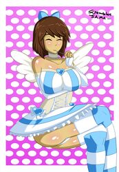 female frisk from panty & stocking with garterbelt by fae-sama