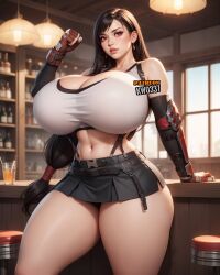 1girls ai_generated alternate_breast_size asian asian_bimbo asian_female ass big_ass big_breasts bimbo bimbo_body black_hair breasts breasts_bigger_than_head breasts_bigger_than_torso brown_hair brunette busty cleavage dat_ass dumptruck_ass female female_only final_fantasy final_fantasy_vii gigantic_breasts hourglass_figure huge_ass huge_breasts kw0337 large_ass large_breasts massive_breasts microskirt paag pale-skinned_female pale_skin solo solo_female thick_thighs thunder_thighs thunderthighs tifa_lockhart venus_body voluptuous voluptuous_female wide_hips