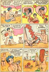 archie_andrews archie_comics beach breasts dilton_doiley karlkline pussy shaved_pussy