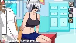 2d 2d_(artwork) 2d_animation animated bra dotartnsfw female gameplay_mechanics handjob hole_house loop male male/female moan moaning moaning_in_pleasure mp4 nier nier:_automata nier_(series) sex shorter_than_30_seconds sitting sitting_on_desk skirt solo_focus sound sound_effects video white_hair yorha_2b