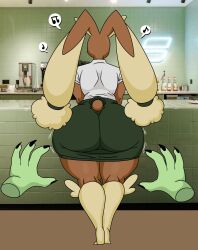 2024 ass bunny female female_only game_freak lopunny lulu_(sprigatitoartz) nintendo pokemon pokemon_(species) sprigatitoartz