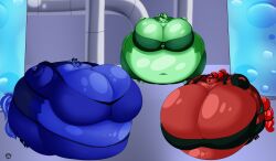 bbw big_breasts blueberry_inflation breasts cherry_inflation cleavage female furry huge_breasts inflation mad_n_evil overweight pear_inflation tagme thick_thighs wide_hips