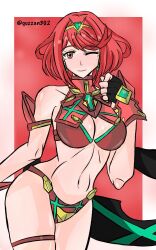 breasts core_crystal female female_only guzzan303 nintendo pyra short_hair solo tagme xenoblade_(series) xenoblade_chronicles_2