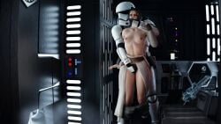 1boy 1girls 3d armor breasts captured covering_mouth dinoboy555 first_order_stormtrooper forced groping molestation pants_down rape restrained rey soldier star_wars touching_pussy