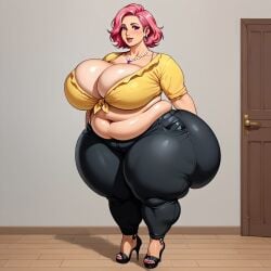 ai_generated alternate_body_type bbw big_breasts bottom_heavy civitai curvaceous curvy curvy_female curvy_figure fairly_odd_parents fat fat_ass fat_breasts fat_tits fat_woman high_heels nickelodeon overweight overweight_female pink_eyes pink_hair round_ass round_belly round_butt ssbbw the_fairly_oddparents thick_ass thick_legs thick_thighs top_heavy wanda_fairywinkle-cosma