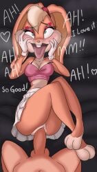 ahe_gao ahegao_face furry lola_bunny looney_tunes skirt space_jam