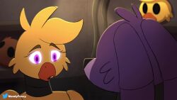 animated animatronic anthro avian bird bodily_fluids bonnie_(fnaf) chica_(fnaf) chicken creampie cum cum_in_pussy cum_inside cupcake_(fnaf) deltava detachable_penis duo female five_nights_at_freddy's furry galliform gallus_(genus) genital_fluids hetero hi_res invadernoodles kissing lagomorph leporid machine male male/female mammal mandyfoxy masturbation penetration phasianid pussy_juice rabbit robot sound tagme vaginal_creampie vaginal_masturbation vaginal_penetration vaginal_sex video voice_acted wholesome