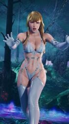 1girls alluring athletic_female big_breasts blonde_hair blue_eyes bra cleavage elbow_gloves emilie_de_rochefort envy15re2lm female_abs fit_female lingerie mod namco panties pin_up solo tekken tekken_7 tekken_8 tekken_tag_tournament_2 thighhigh_boots