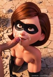 ai_generated blowjob blowjob_face blowjob_gesture blowjob_only cartoony deep_blowjob deep_throat deepthroat elastigirl gloves gloves_only helen_parr mask masked masked_male penis penis_grab sucking sucking_off sucking_penis sucking_tip superhero superhero_costume superheroine the_incredibles the_incredibles_2