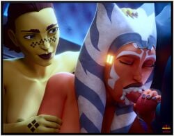 3d ahsoka_tano barriss_offee blender blowjob canine clone_wars cum cum_in_mouth mirialan snafusevsix star_wars togruta zoophilia