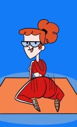 artist_request big_ass cartoon_network clothed dexter dexter's_laboratory fully_clothed genderswap_(mtf) huge_ass large_ass red_hair red_hair rule_63 twerk twerking