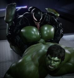 2boys 2males 3d 3d_model alter_ego anilingus anilingus_from_male black_body bruce_banner dace_renders dominant_male dominant_villain eddie_brock gay gay_domination gay_rimjob gay_sex green-skinned_male hero_in_trouble hero_sub hulk hulk_(series) juicy_ass juicy_butt male male_only marvel muscles muscular muscular_male plump_ass plump_butt rimming rimming_male spider-man_(series) submissive_hero submissive_male superhero supervillain symbiote venom_(marvel) villain_dom villain_on_hero yaoi