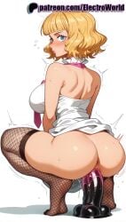 1girls 2025 ai_generated artist_name ass big_breasts big_chest blonde_hair blush breasts bust busty chest clothing dildo_riding electroworld female female_only fishnet_bodysuit fishnet_gloves fishnet_legwear fishnets hi_res high_quality high_resolution highres large_breasts motion_lines object_insertion one_piece patreon patreon_username pussy_juice rabbit_ears racket sex_toy solo squatting stable_diffusion stussy_(one_piece) tennis_racket thighhighs trembling watermark web_address