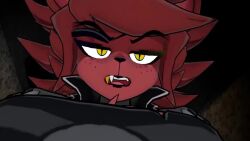 1futa 3d anthro close-up fexa five_nights_at_freddy's fnaf foxy_(fnaf) fredina's_nightclub futadom futanari low-angle_view music nipple_piercing piercing pov red_body sloppydragons solo sound tagme taker_pov talking_to_viewer thick_thighs underboob video voice_acted vrchat wide_hips