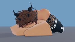 3d 3d_model ass demon_horns femboy gay lau_(lauxdmn) lauxdmn nude roblox thighhighs
