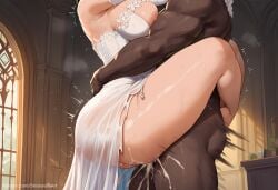 ai_generated ass_grab busty carrying_partner cheating commission dark-skinned_male final_fantasy final_fantasy_ix forced garnet_til_alexandros_xvii huge_breasts interracial large_ass large_penis netorare patreon patreon_url patreon_username penetration rape sex sinderellaart thick thick_legs1boy1girl thick_thighs vaginal_penetration voluptuous wedding_dress