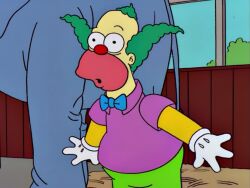 20th_century_fox 20th_century_studios 2d 2d_animation animated blue_hair breasts cleavage cops crowd flashing flashing_breasts high_heels lipstick marge_simpson milf red_lipstick sound tagme the_simpsons video yellow_skin