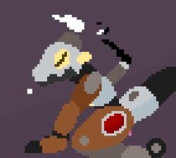 ambiguous_penetration animated anthro blinking_light digital_media_(artwork) exhaust female giik kobold low_res machine penetration pixel_(artwork) pixel_animation riding_dildo robot scalie sex_toy solo thumbnail