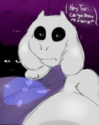 big_breasts breasts cleavage creepy_eyes female fevertale furry huge_breasts milf monster monster_girl nicolaowo scary scary_face tagme toriel toriel_(fevertale) undertale