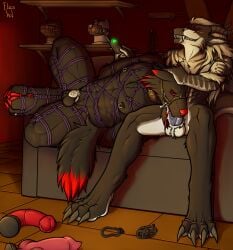 absurd_res animal_dildo animal_sex_toy anthro areola barazoku big_muscles biped bodily_fluids bound canid canine canine_dildo canis chastity_cage chastity_device collar cum cum_in_mouth cum_inside cum_on_penis dildo dominant dominant_anthro dominant_male dragon duo eliasvol equine_dildo erection european_mythology fellatio flat_chastity_cage furniture gay gay_male genital_fluids genitals hand_on_head hands_behind_back hi_res knot kurio_(eliasvol) legs_tied male male/male mammal metal_chastity_cage muscular muscular_anthro muscular_dom muscular_male muscular_sub muzzle_(object) muzzled mythological_creature mythological_scalie mythology nipple_piercing nipple_ring nipples nude_anthro nude_male on_sofa oral penile penis piercing ring_piercing scaled_penis scalie sex sex_toy shock_collar sitting sitting_on_sofa sofa soren_(kyrdyrre) submissive submissive_anthro submissive_male western_dragon wolf yaoi