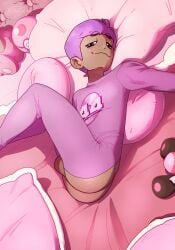 1boy above_view ass cutout femboy from_above gay girly male nathanpink oc pillow pillows plushie pov pov_eye_contact solo solo_male toy toys trap viewed_from_above