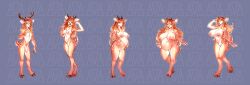 absurd_res anthro antlers areola big_breasts breasts deer devilishfours female femboy flaccid foreskin fur gender_transformation genitals genitals_shrinking gynomorph hi_res hooves horn huge_breasts intersex male mammal markings mtf_transformation mtg_transformation mti_transformation nipples penis penis_shrinking pregnant pregnant_female pregnant_gynomorph pregnant_intersex pussy solo spots spotted_body spotted_fur thick_thighs transformation transformation_sequence wide_hips