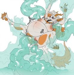 anal anal_sex anthro belly belly_expansion belly_inflation big_belly big_breasts breast_expansion breasts dragon expansion female genitals hair hi_res horn huge_belly huge_breasts humanoid_genitalia humanoid_pussy inflation mythological_creature mythological_scalie mythology nipple_fetish nipple_penetration nipple_play nipples nude open_mouth pawpads paws penetration pregnant pregnant_anthro pregnant_female pussy scalie slime slime_inflation solo tongue ulvbecker vaginal_penetration vaginal_penetration
