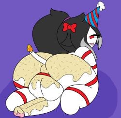 ass black_hair cake femboy penis ruxzinho white_skin