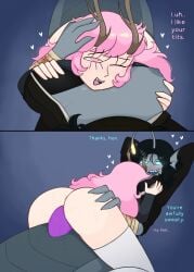 2girls 3_arms 3_eyes 4_fingers after_sex antlers anus areola areolae ass bandaged_arm between_breasts black_bra black_hair blue_background blue_eyes blue_skin blue_text blue_tongue blush blushing_female boobs bra bra_down breast_grab breasts brown_antlers brown_shirt cloversrcool color colored dialogue digital digital_art digital_drawing digital_drawing_(artwork) digital_media digital_media_(artwork) dildo dildo_in_pussy dildo_penetration double_dildo double_dildo_vaginal drool drool_string drooling duo duo_focus ear_fins english_dialogue english_text expendable_(pressure) face_between_breasts female female/female female_focus female_monster female_on_female female_only female_with_female fish fish_humanoid gender_bend gender_bender genderbend genderbent genderswap genderswap_(mtf) genital_fluids girl_monster hand_on_head heart heart_eyes heart_shaped_pupils hearts hearts_around_body huff lesbian lesbian_sex long_hair lure_(anatomy) merfolk mermaid monster monster_female monster_girl multi_arm multi_eye multi_limb nipples non-human nonhuman object_in_pussy object_insertion oc oc_character oc_x_canon ocxcanon one_eye_closed only_female original_character pale-skinned_female pale_skin pale_skinned_female pink_blush pink_eyes pink_hair pink_text pressure_(roblox) purple_dildo pussy_juice roblox roblox_game rule_63 saliva_trail sebastian_solace self_upload sex_toy sex_toy_in_pussy sex_toy_insertion sex_toy_penetration shared_object_insertion sharp_teeth short_hair stockings sweat sweatdrop sweating sweaty text thighhighs vaginal vaginal_penetration vaginal_sex wet_dildo wet_pussy white_heart white_hearts white_stockings yellow_pupils yuri