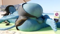 anus avatar ballsack bubble_butt butthole feet jake_sully jockstrap male male_only na'vi