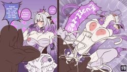 1boy 1girls 2d ahe_gao ai_generated animated armpits arms_up ass ass_grab asymmetrical_gloves barefoot bed bed_sheet black_tiara blush breasts breasts_apart bug butterfly castorice_(honkai:_star_rail) clothed_female_nude_male clothed_sex completely_nude cum cum_in_pussy cum_inside dark-skinned_male dark_skin doggy_style elbow_gloves elf_ears feet feet_up female flower from_above gloves grabbing hair_between_eyes hair_flower hair_ornament honkai:_star_rail honkai_(series) i-spoks ilustretsspoks large_breasts legs_up long_hair looking_at_viewer lying male moaning nail_polish navel nipples nude on_all_fours on_back on_bed open_mouth penetration pillow pink_flower pointy_ears purple_butterfly purple_eyes purple_flower purple_gloves purple_hair purple_nails purple_rose pussy pussy_juice pussy_juice_puddle rose sex sidelocks single_elbow_glove soles solo spread_legs stomach sweat thighs tiara toenail_polish toenails toes tongue tongue_out uneven_gloves very_long_hair