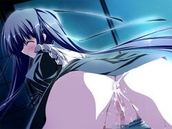 ass blue_hair censored cum cum_in_ass cum_inside game_cg h2o_footprints_in_the_sand kohinata_hayami pussy pussy_juice