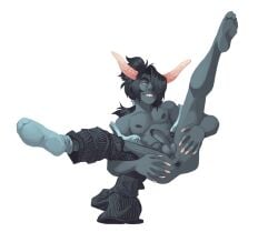 anus ass_focus hiveswap homestuck homestuck_troll male naughtypelli showing_ass tagora_gorjek transparent_background undressing