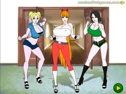 animated ass black_hair blonde_hair blossom_(powerpuff_girls) blue_eyes bouncing_breasts breasts bubbles_(powerpuff_girls) buttercup_(powerpuff_girls) cartoon_network erect_nipples gif green_eyes huge_breasts large_breasts long_hair meet_'n'_fuck_games meet_and_fuck pinoytoons powerpuff_girls red_eyes red_hair short_hair toonami