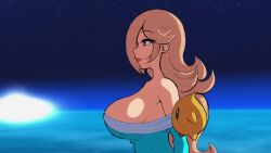 1girls animated big_breasts bouncing_breasts breast_slap breasts cleavage clothed female funny gameplay_mechanics hit_in_face huge_breasts leonhenthighs looking_at_viewer luma mario_(series) meme no_bra princess_rosalina revealing_clothes slap slapped slapping_breasts super_mario_galaxy super_smash_bros. tagme teasing turned_around turning_around video weaponized_breasts