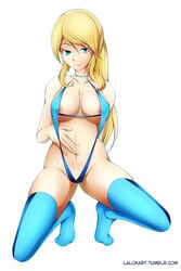 lalox metroid nintendo samus_aran sling_bikini tagme