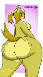 anthro blush breasts canine daisy_(kkbros405) doubleksauce gigantic_ass gigantic_butt huge_ass huge_butt kkbros405 large_ass large_butt massive_ass massive_butt nervous nipples